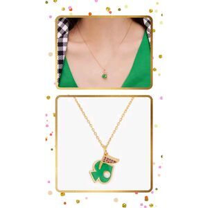 KATE SPADE NY Golf Hole in One Enamel Necklace